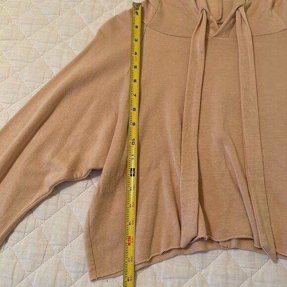 NWOT RARE “Are You Am I” Light Pink/Peach Cropped Hoodie Size XS - Picture 8 of 17